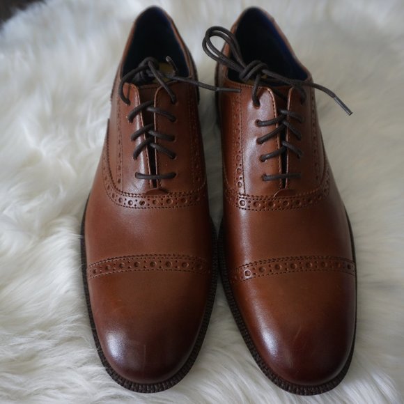 Cole Haan WAYNE CAP TOE OXFORD C30689 British Tan - Picture 5 of 6